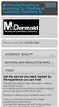 Mobile Screenshot of mcdermaidroofing.com
